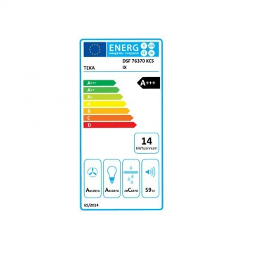 Teka DSF 76370 KCS INX Απορροφητήρας Καμινάδα 70cm Inox